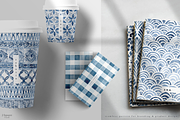 Watercolor Indigo Summer Patterns, a Pattern Graphic by JSquarePresents (Thumbnail 5 of 11)