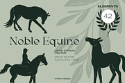 Noble Equine | Elegant Branding Pack, an Animal Illustration by TMETA design (Thumbnail 1 of 14)