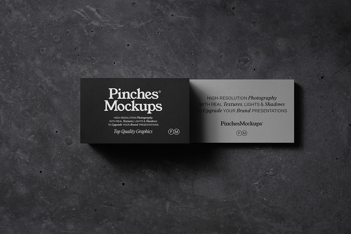 PM_BC/Ø6 - Business Cards Mockup, a Print Template by PinchesMockups© (Photo 5 of 6)