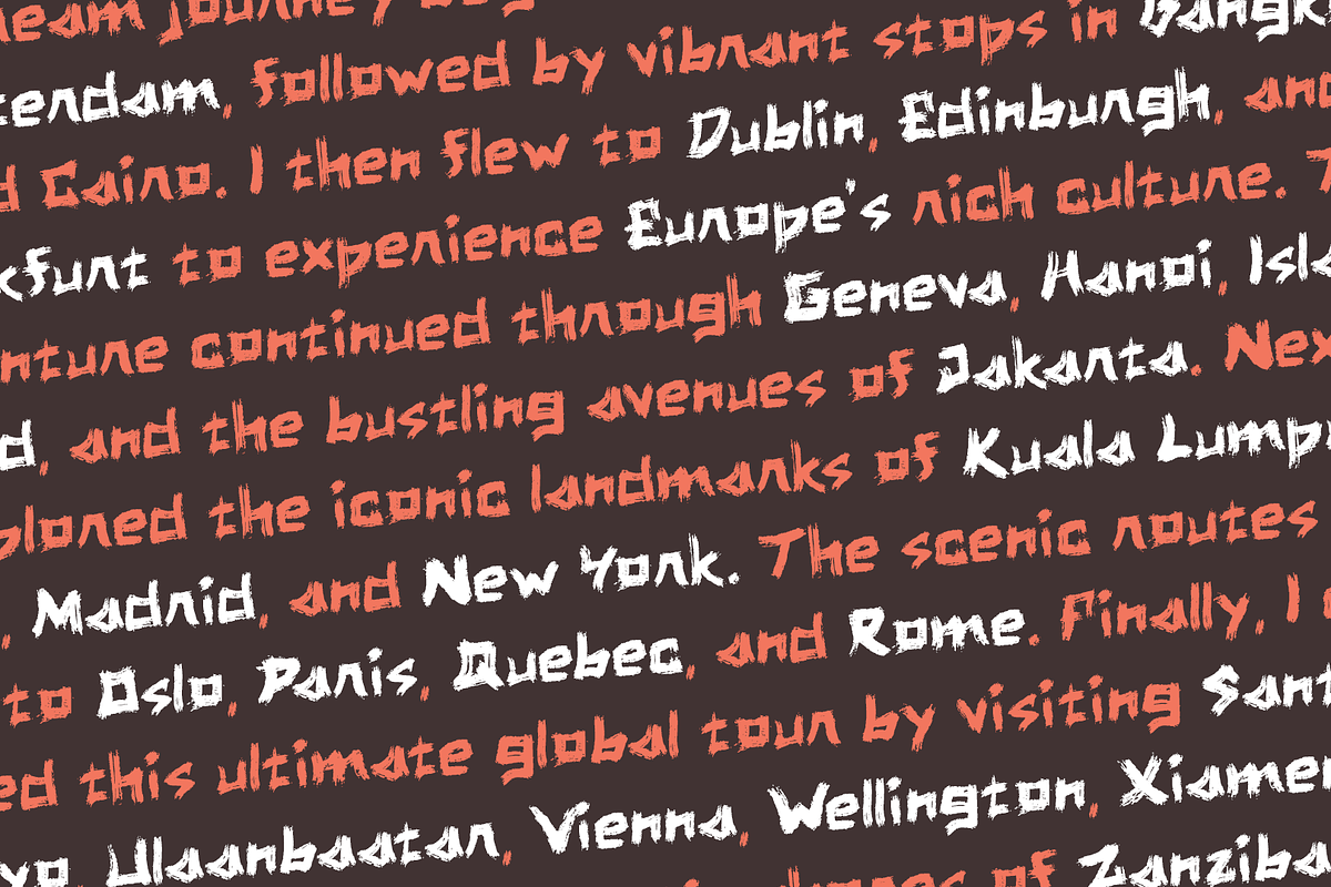 Airu Blash Brush Rough Font, a Handwritten Font by ArtiXLabs (Photo 6 of 8)