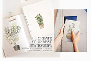 Watercolor Interior, decor & plants, a Decorative Illustration by Kate Macate (Thumbnail 6 of 10)
