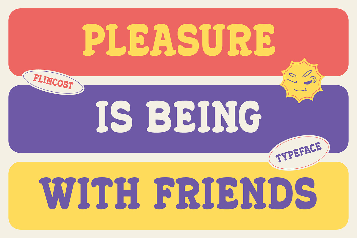 Flincost – Rounded Retro Font, a Serif Font by Tiptop Graphic (Photo 5 of 10)