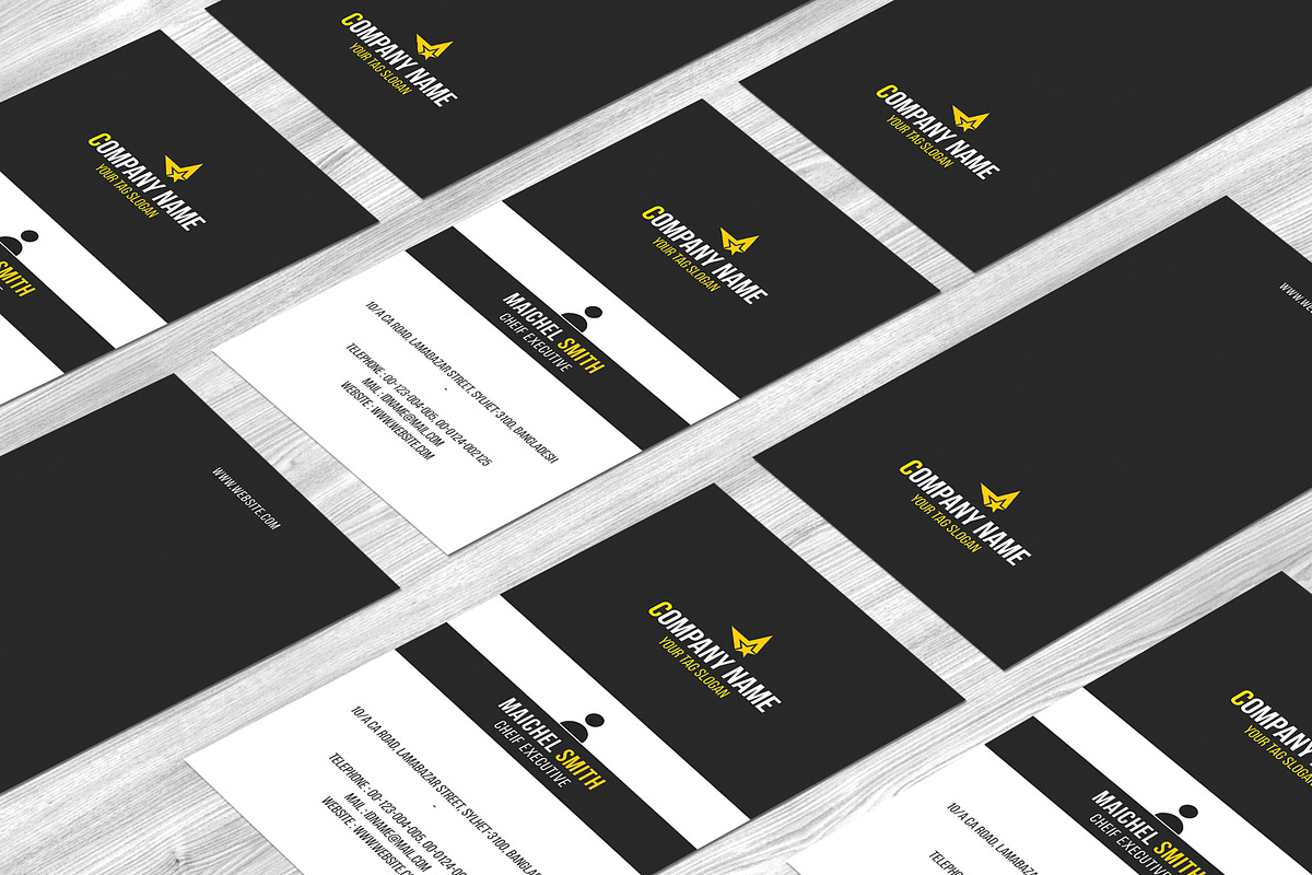 60 Business Cards Bundle, a Business Card Template by Helal Shop (Photo 52 of 60)