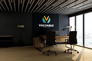 PSD Office Desk Room Wall Mockup, a Product Mockup by Ayy (Thumbnail 4 of 16)