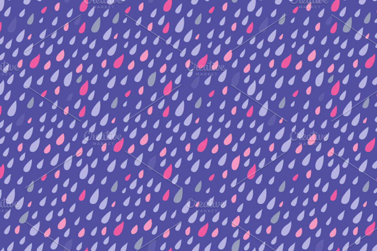 DROPS. Seamless background. Bright. preview 5