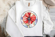 Poppy & Cross Faux Stained Glass, an Illustration by DreamCafeArt (Thumbnail 5 of 9)