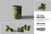Tin Can Mockup For Branding, an Advertising Mockup by bimockup (Thumbnail 1 of 6)
