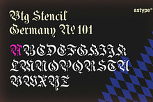 Vtg Stencil Germany No. 101