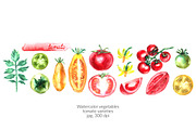 Watercolor vegetables. Tomato., a Food Illustration by katya.bogina (Thumbnail 1 of 4)