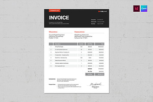 Invoice Template, a Stationery Template by BrandPacks