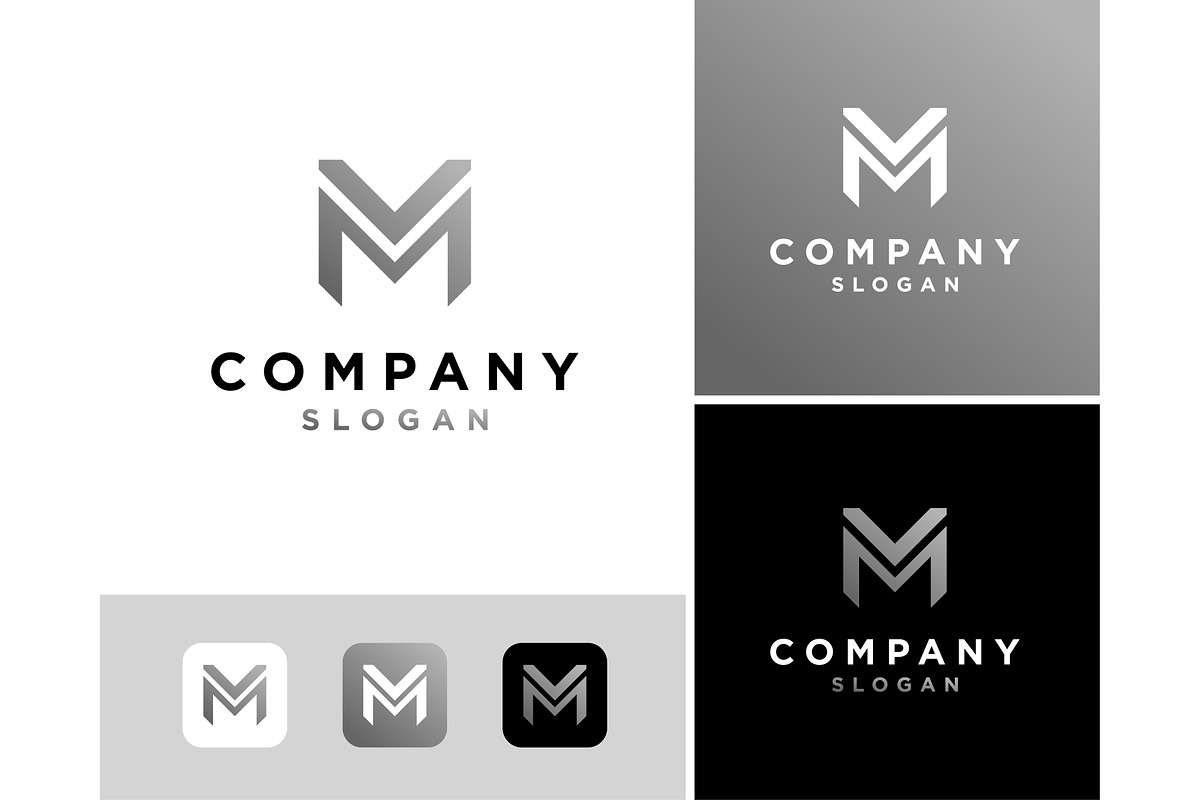 Letter MV Monogram Logo, a Branding & Logo Template by ika trisiana