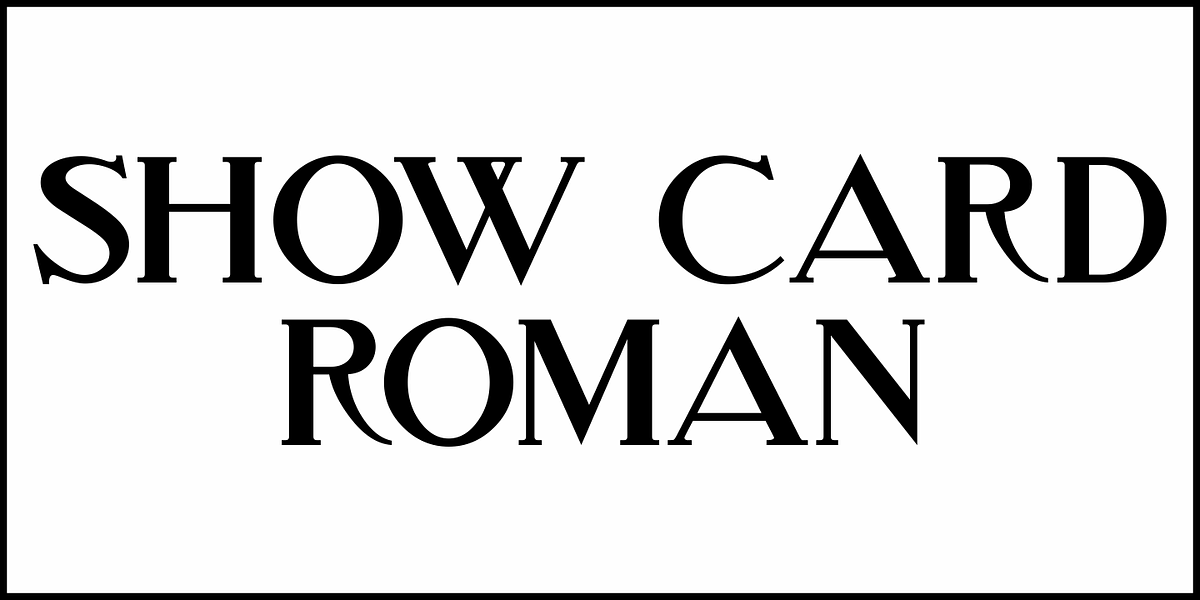 Show Card Roman JNL, a Serif Font by Jeff Levine Fonts (Photo 2 of 5)