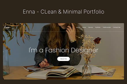 Enna - Clean & Minimal Professional, a Landing Page Template by hridoywebdev