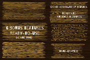 Wood brushes drawn by hand, a Brush Add-On by Guerillacraft (Thumbnail 4 of 5)