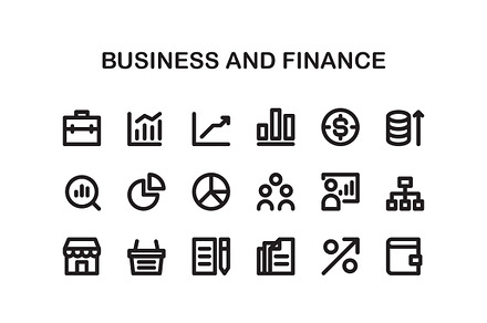 Simple Business Finance 24px Icons, an Outline Icon by Mightyfire