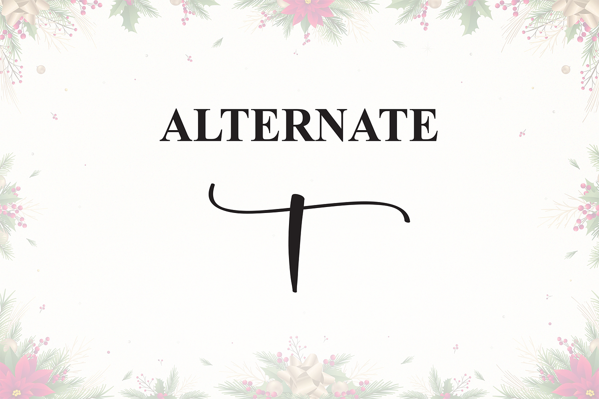 September Christmas | Script Font, a Handwritten Font by Scratchones (Photo 8 of 9)