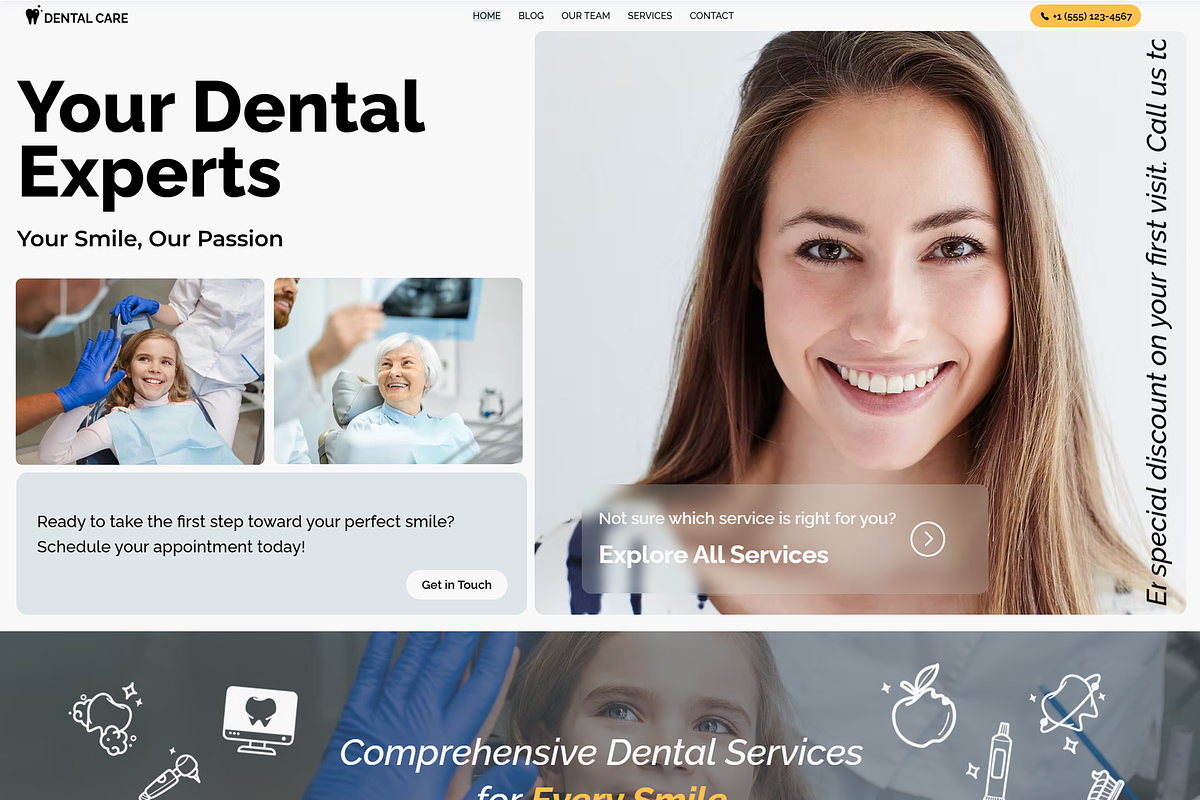 Dental Care - Wix Studio Website preview 6