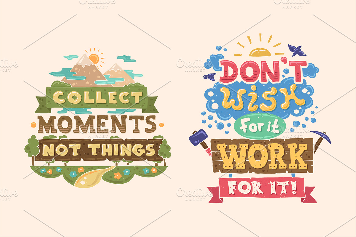 Hand Drawn Vintage Quotations Bundle, a Decorative Illustration by Boyko Pictures (Photo 6 of 15)