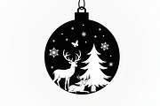 Christmas Laser Cut Ornament Bundle, a Graphic by Designer_Momina (Thumbnail 13 of 14)