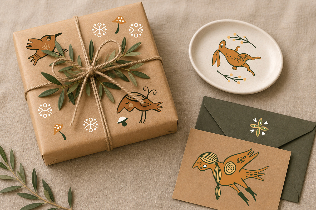 Modern Folk Collection, a Decorative Illustration by lenlis (Photo 3 of 16)