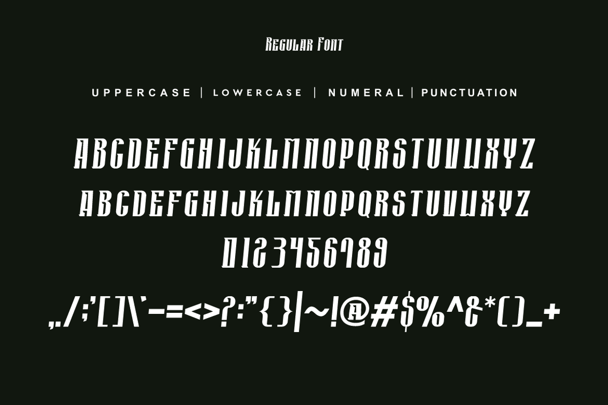 Gozone Roxikang - Tall & Military, a Sans Serif Font by QR Design Studio (Photo 8 of 9)