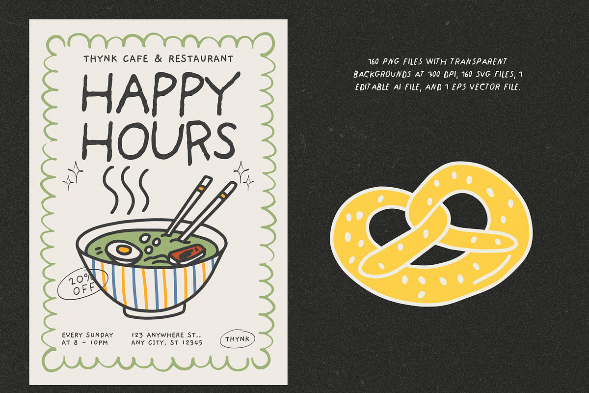 Food Mood: 160 Tasty Doodles, a Food Illustration by Veyla (Photo 12 of 14)