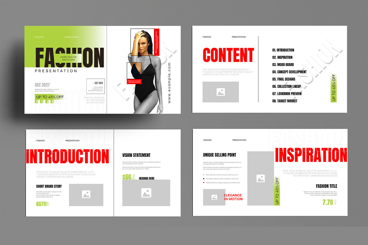 Fashion Presentation Template, a Presentation Template by MightyDesign (Photo 2 of 8)