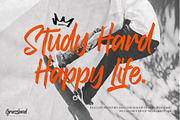 Grassland – Rough Texture Brush Font, a Handwritten Font by Gassstype (Thumbnail 2 of 10)