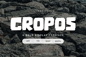 Cropos | A Bold Decorative Font