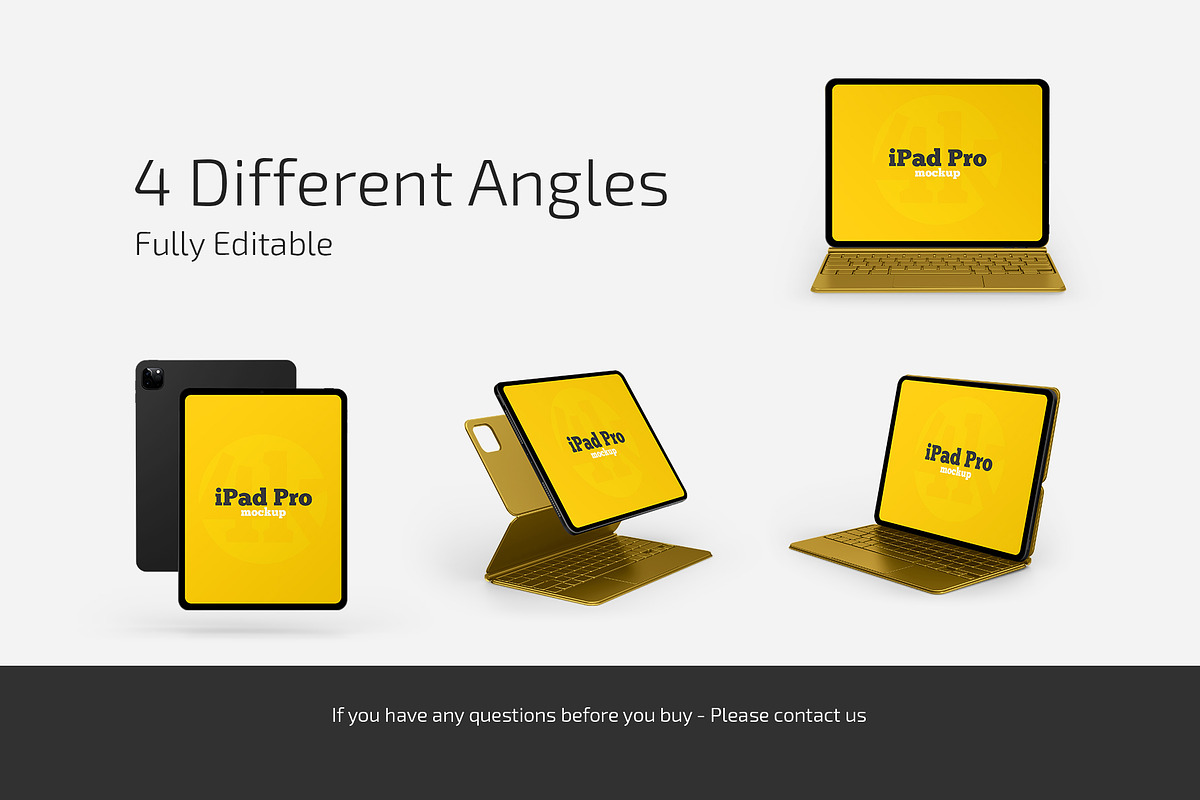 iPad Pro Mockup Set, an iPad Mockup by Country4k (Photo 4 of 4)