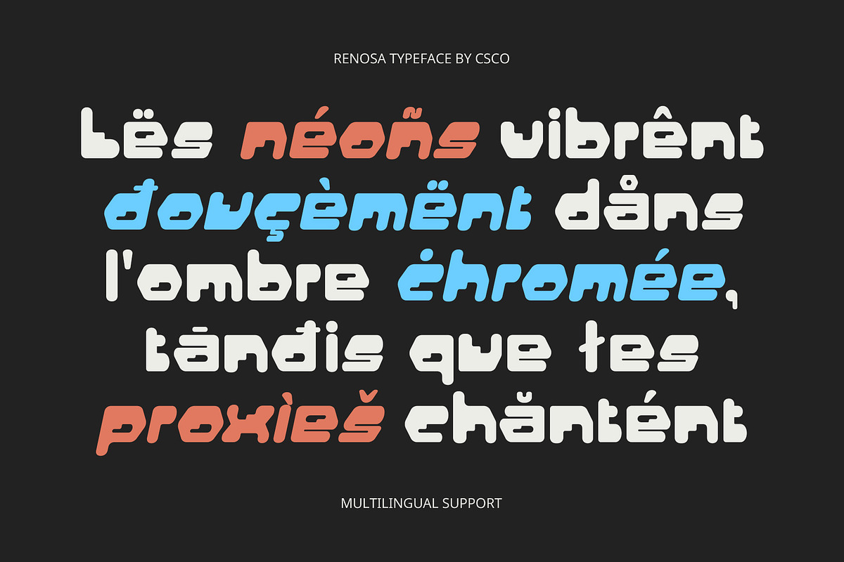 Renosa – Techno Font, a Sans Serif Font by Craft Supply Co. (Photo 5 of 8)
