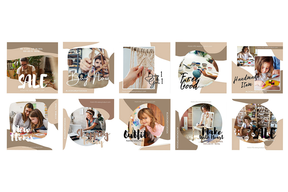 Instagram Post Template For Canva, a Social Media Template by DreamColor (Photo 3 of 5)