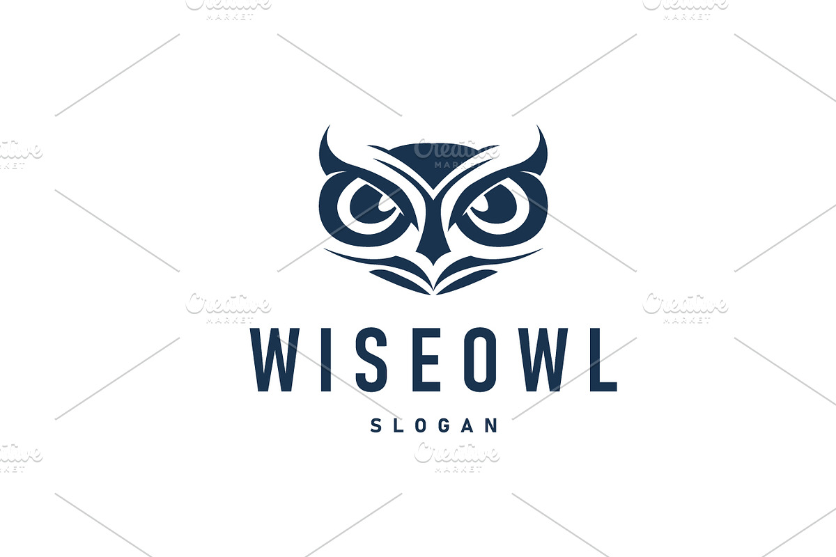 owl logo silhouette symbol design, a Branding & Logo Template by Maylianaw28