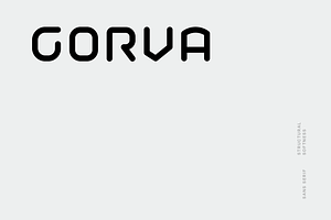 Gorva Font, a Sans Serif Font by baqoos