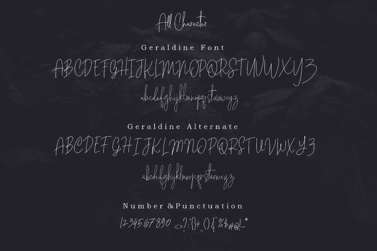 Geraldine | Handwritten Font preview 8