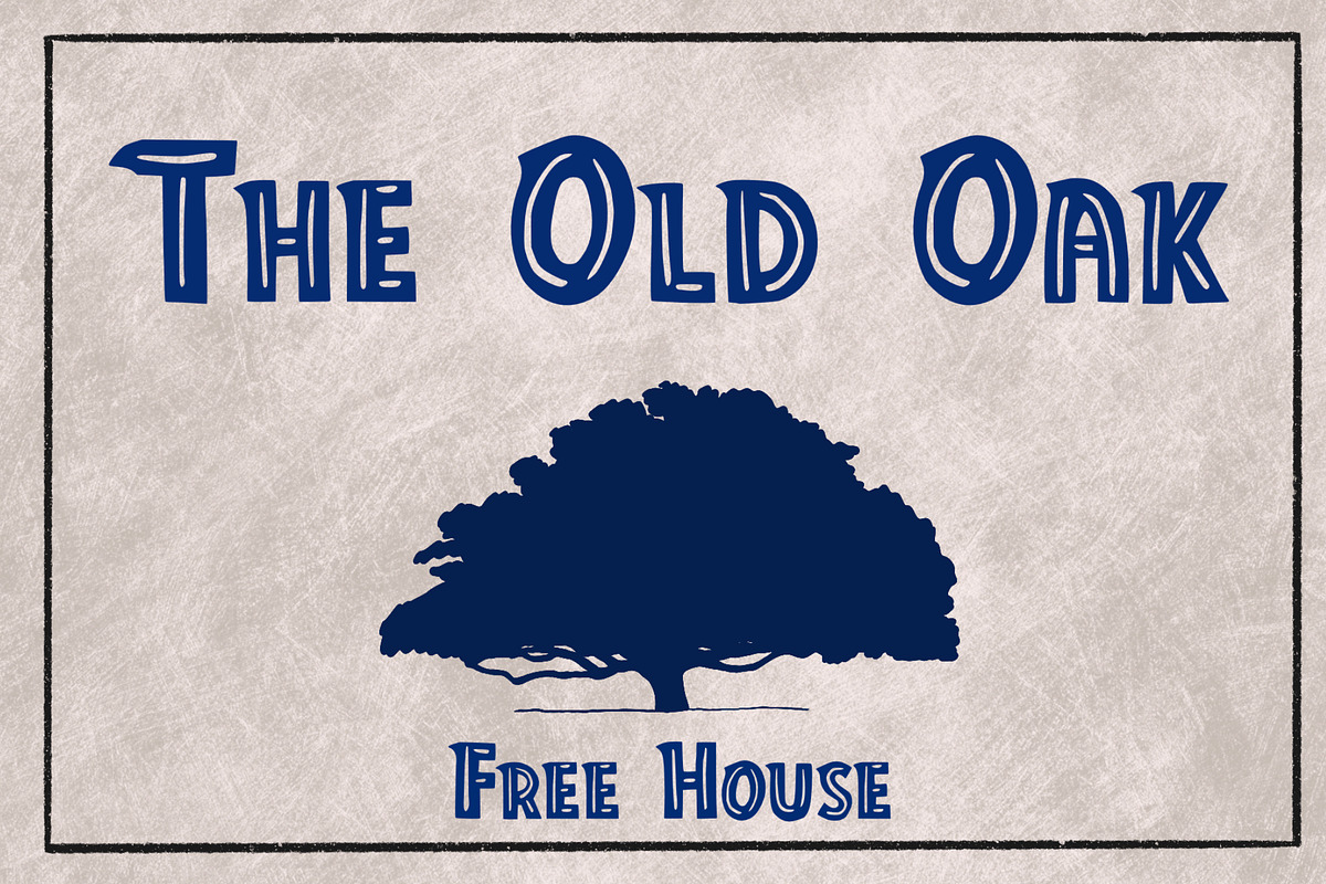 Chunky old English line font, a Font by Charlotte Breedon Design (Photo 4 of 5)