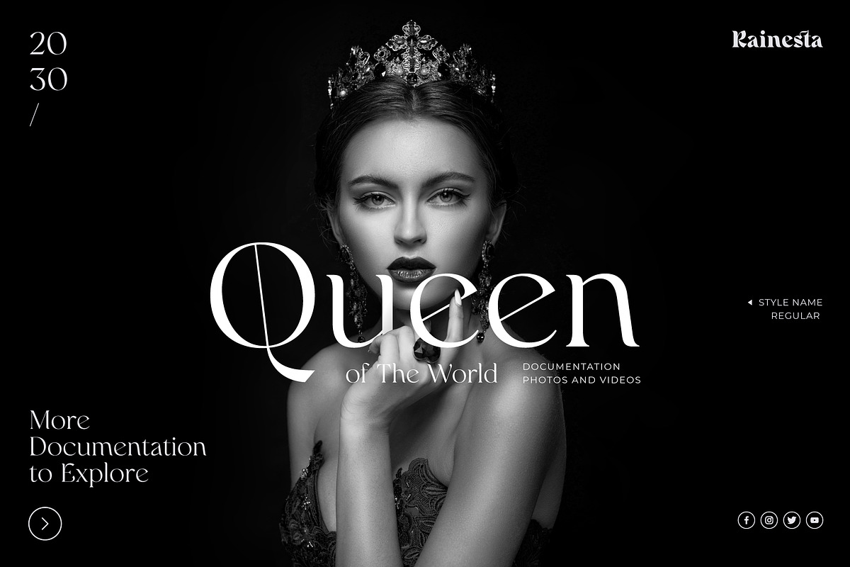 Rainesta Font, a Serif Font by Digitype Studio (Photo 6 of 10)