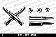 Crossed bullets, a scoped rifle, an Object Illustration by Vectorhight (Thumbnail 5 of 6)