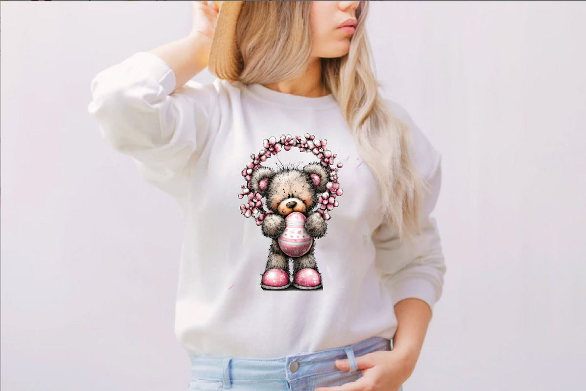 Whimsical Easter Teddy Bear Clipart, an Illustration by SVGArt (Photo 3 of 7)