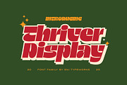 Thriver – Retro Display Font Family, a Sans Serif Font by SNI Typeworks (Thumbnail 1 of 11)