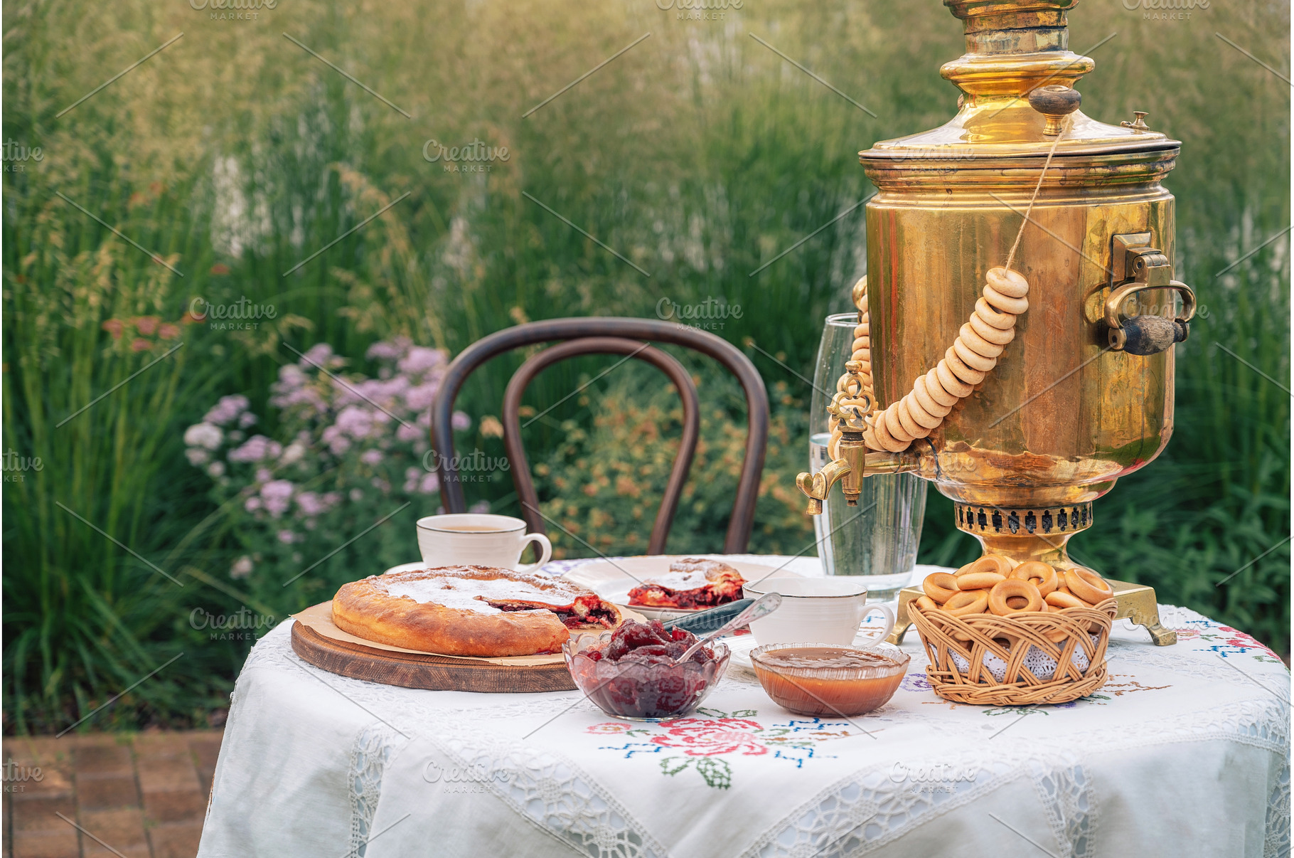 Traditional Tea with Samovar and, a Food & Drink Photo by Jan Jack Russo Media