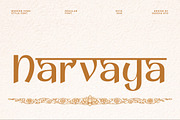 Narvaya Modern Hindi Style Font, a Sans Serif Font by Vadovastd (Thumbnail 1 of 9)