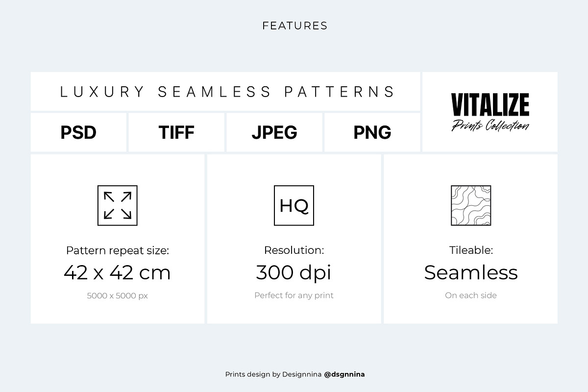 FIONICA — Luxury Seamless Pattern, a Pattern Graphic by Designnina Shop (Photo 11 of 11)