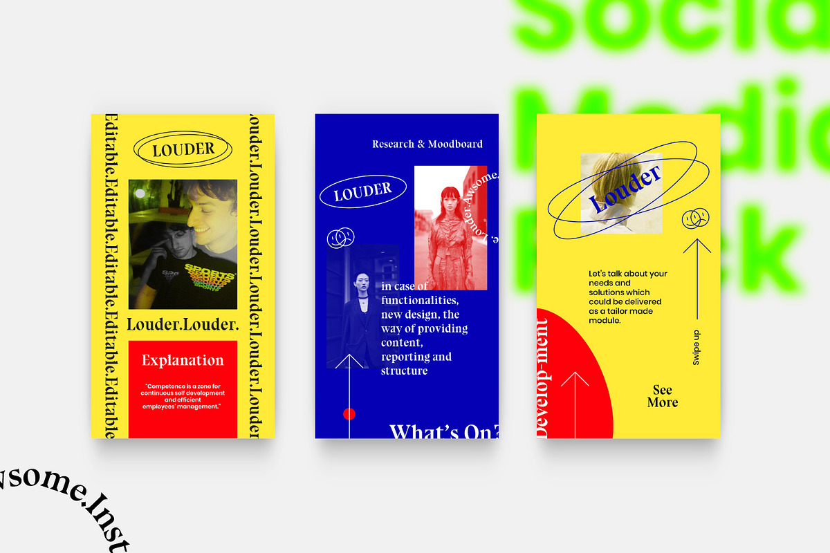 LOUDER - Urban Social Media Brand, a Social Media Template by Dirtytemp Studio (Photo 9 of 12)