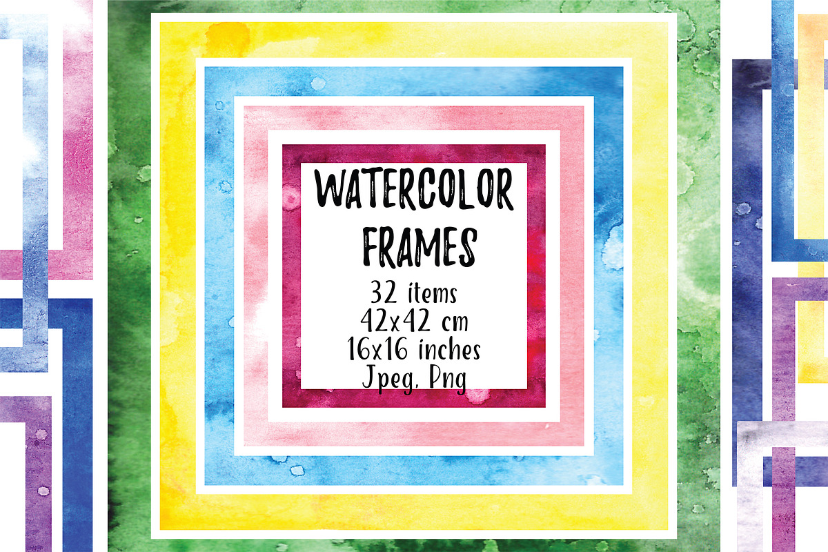 Watercolor Frames, a Decorative Illustration by Rasveta (Photo 2 of 3)