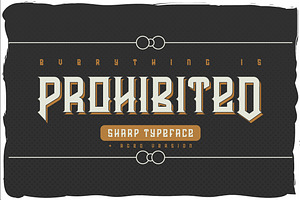 Prohibited typeface, a Symbol Font by Heather_insane