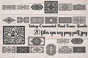 Vintage Ornamental Panel Frame, a Decorative Illustration by Designer_Momina (Thumbnail 1 of 21)