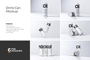 Drink Can Mockup, a Cups & Container Mockup by Rizky Audymas (Thumbnail 1 of 8)