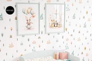 Kids Room Wallpaper And Frames V2