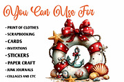 Whimsical Summer Lifebuoy Clipart, an Illustration by CreationArt (Thumbnail 5 of 10)